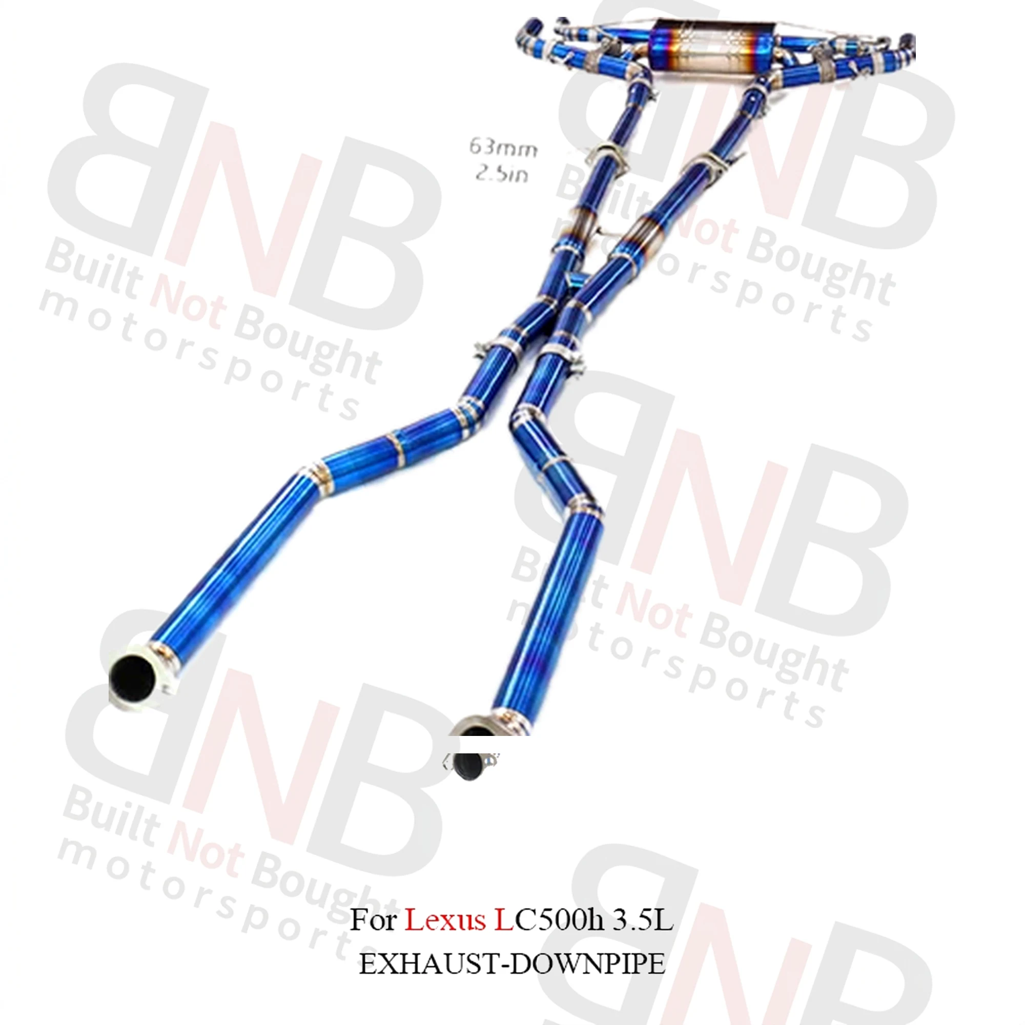 BNB LC500h Valvetronic Exhaust for Lexus LC500h 3.5L Catback Titanium Pipes