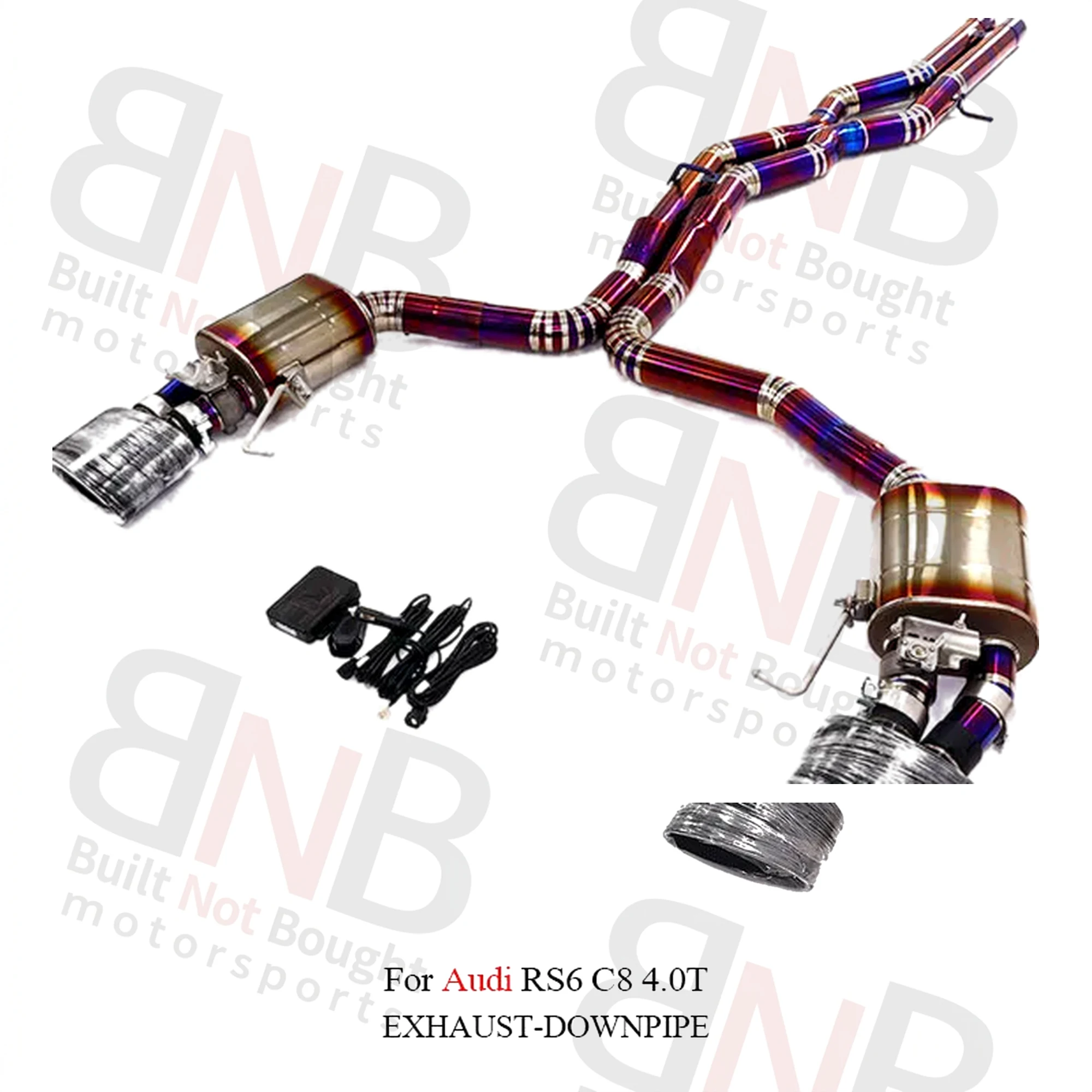 BNB Titaniumz Titanium Alloy Catback Exhaust for Audi RS6 RS7 C8 4.0T