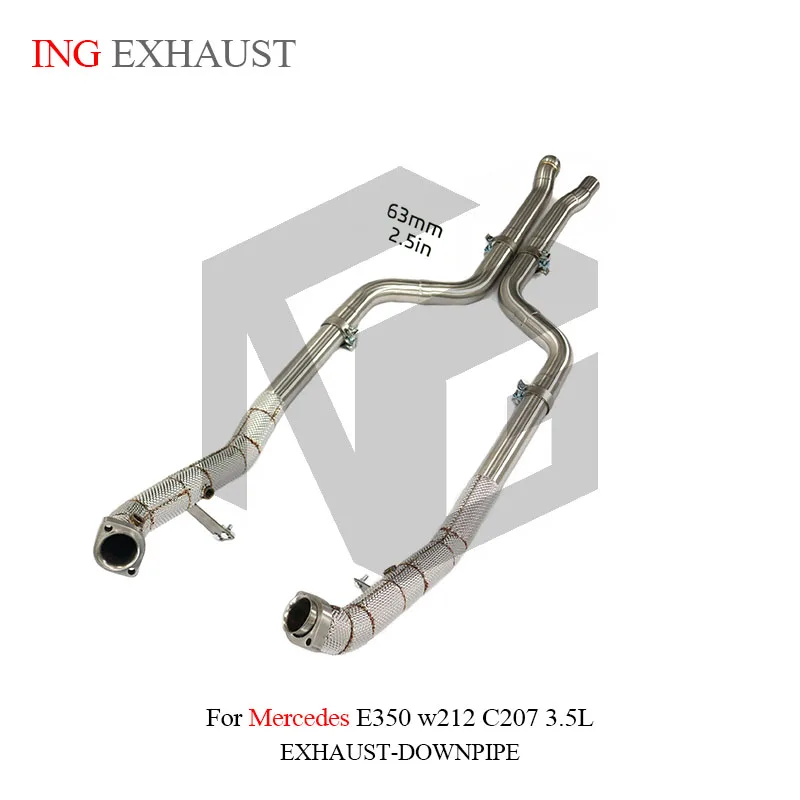 BNB Titaniumz Stainless Steel Exhaust Downpipe for Mercedes E350 W212 C207 3.5L