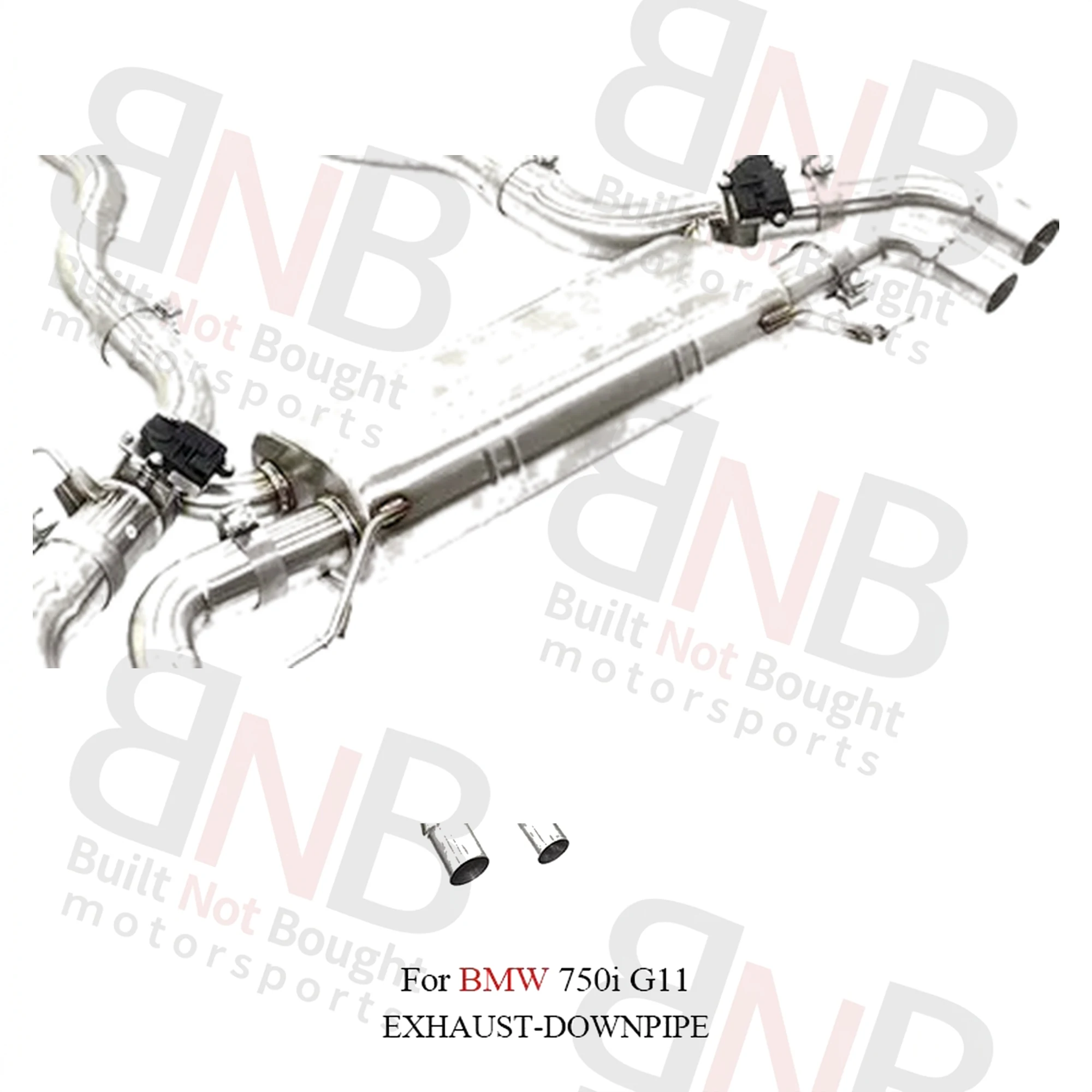 BNB Titaniumz Stainless Steel Catback Exhaust for BMW 750i G11 High Flow