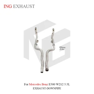 BNB Titaniumz Stainless Steel Straight Exhaust Downpipe for Mercedes Benz E500 2015-2016