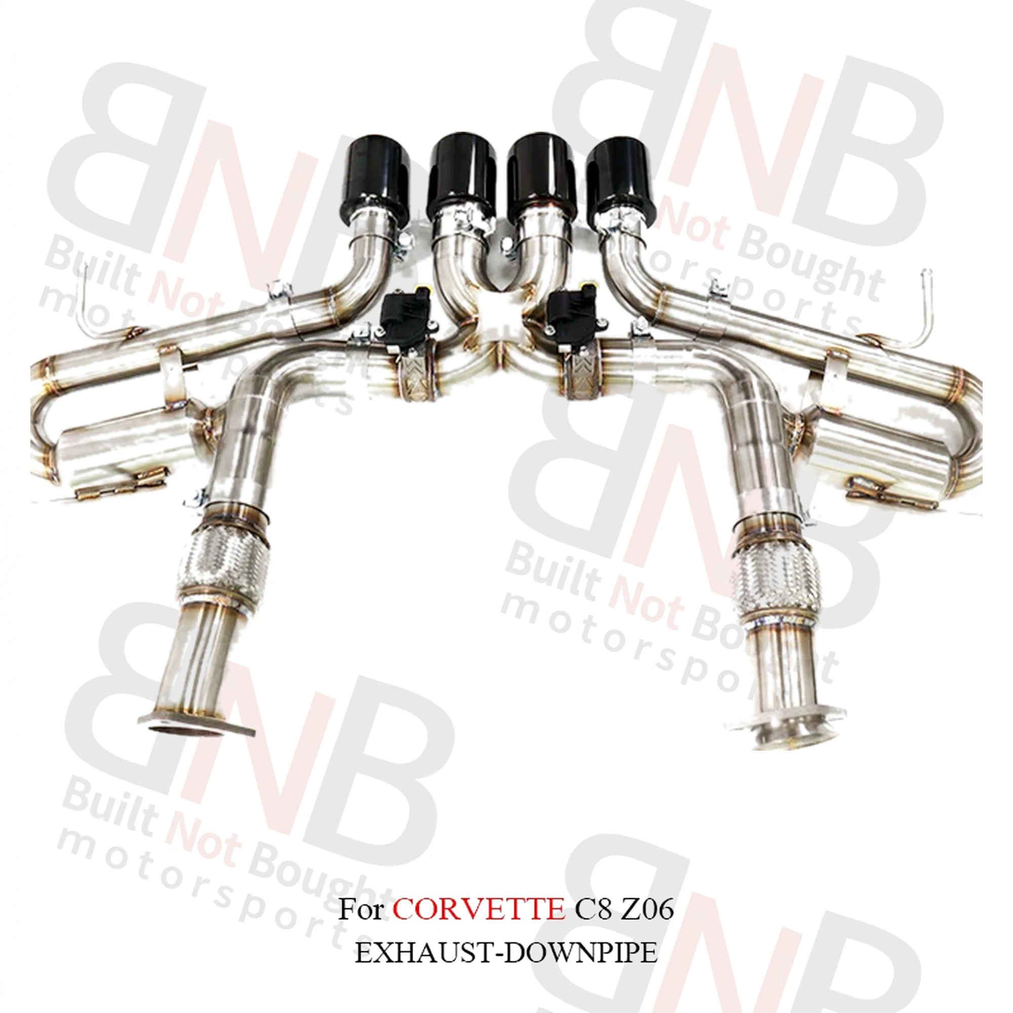 BNB Stainless Steel Catback Exhaust System for Corvette C8 Z06 Valved