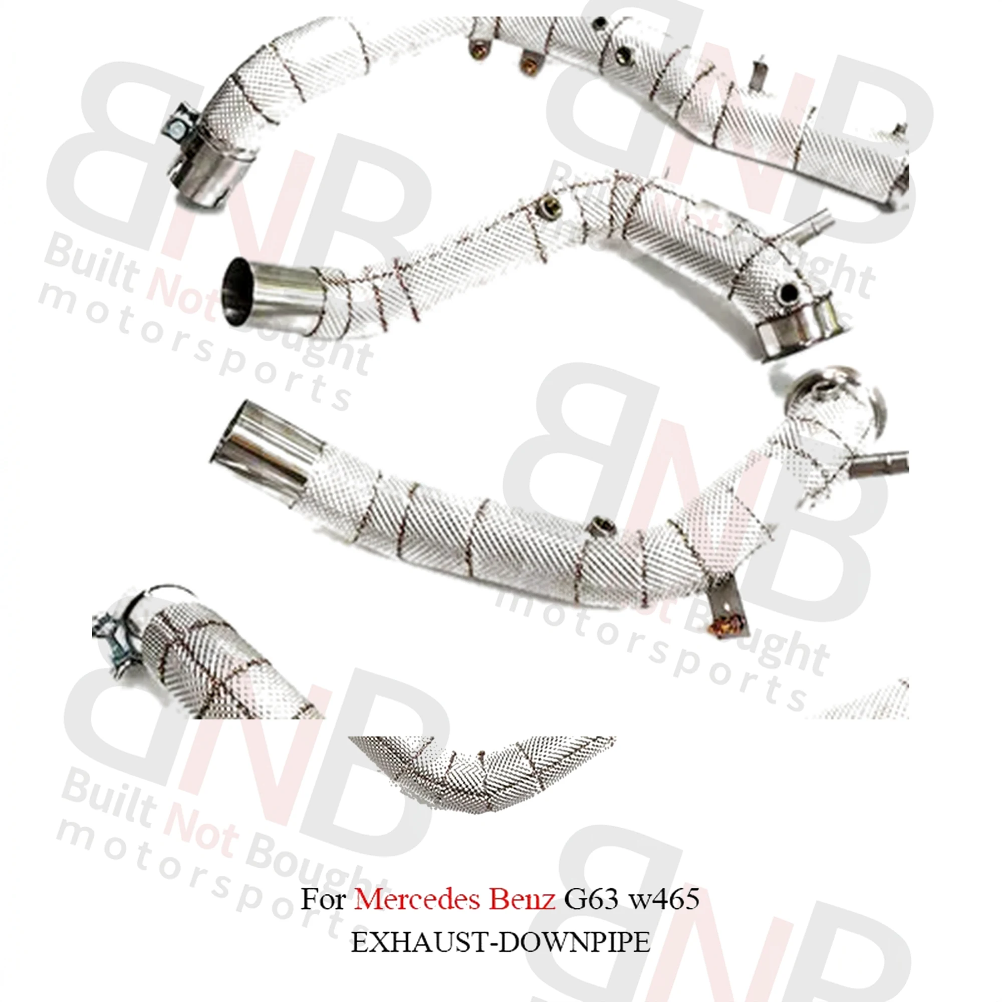 BNB Titaniumz Stainless Steel Straight Pipe Exhaust Downpipe G63 W465