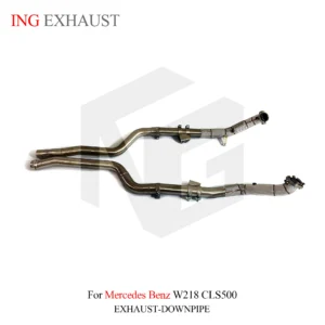 BNB Titaniumz Stainless Steel Heat-Shielded Downpipes for Mercedes W218 CLS500