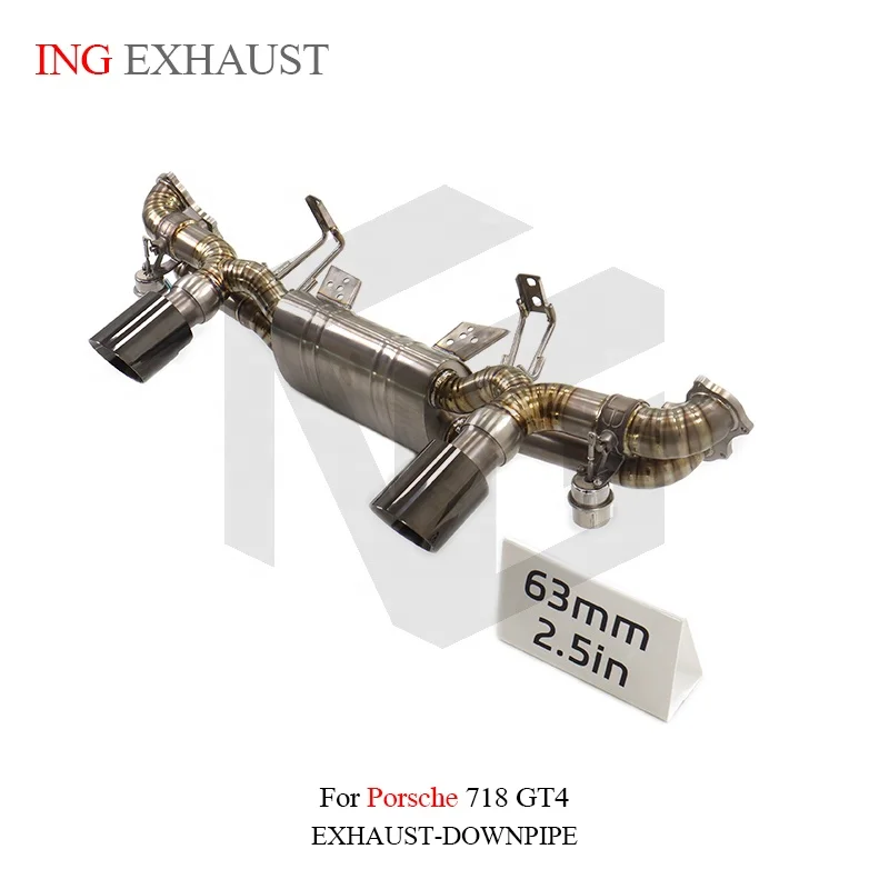 BNB Valvetronic Exhaust Titanium Catback for Porsche 718 GT4 4.0T