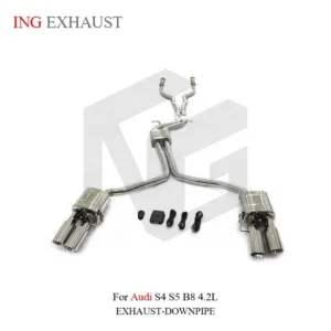 BNB Titaniumz Customized Stainless Steel Exhaust Catback for Audi S4 S5 B8