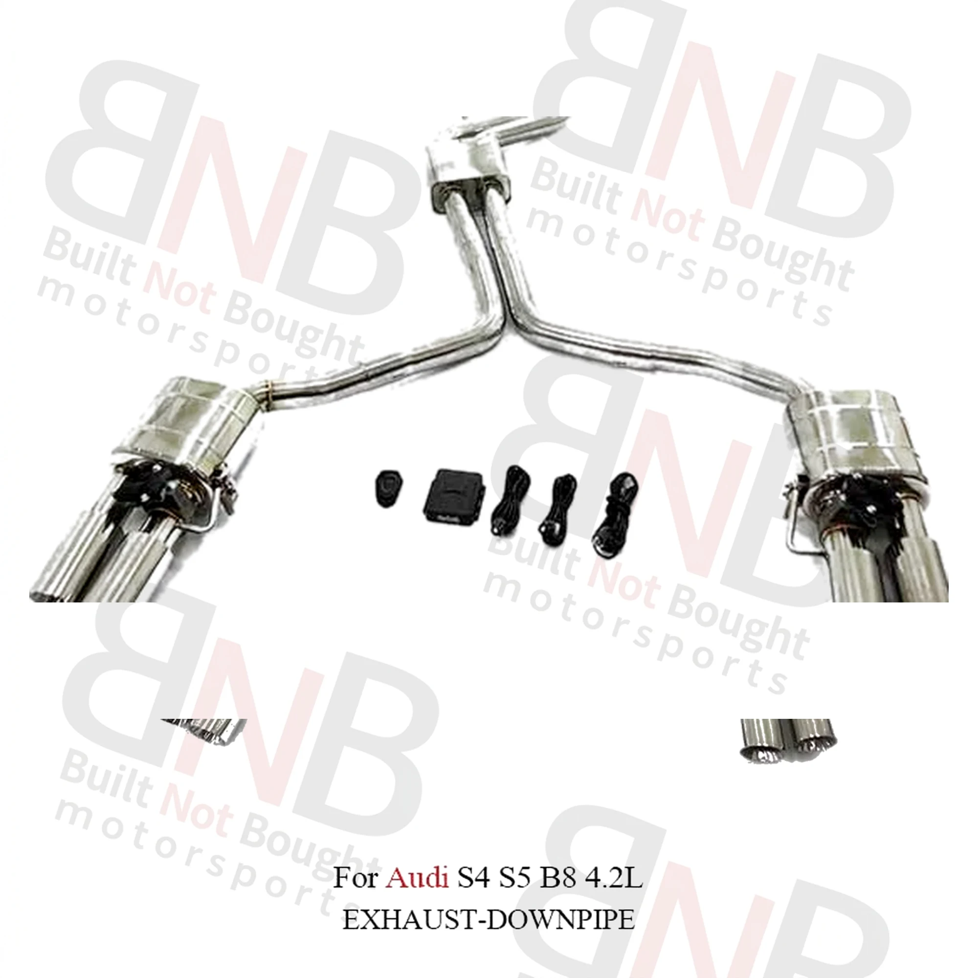 BNB Titaniumz Customized Stainless Steel Exhaust Catback for Audi S4 S5 B8
