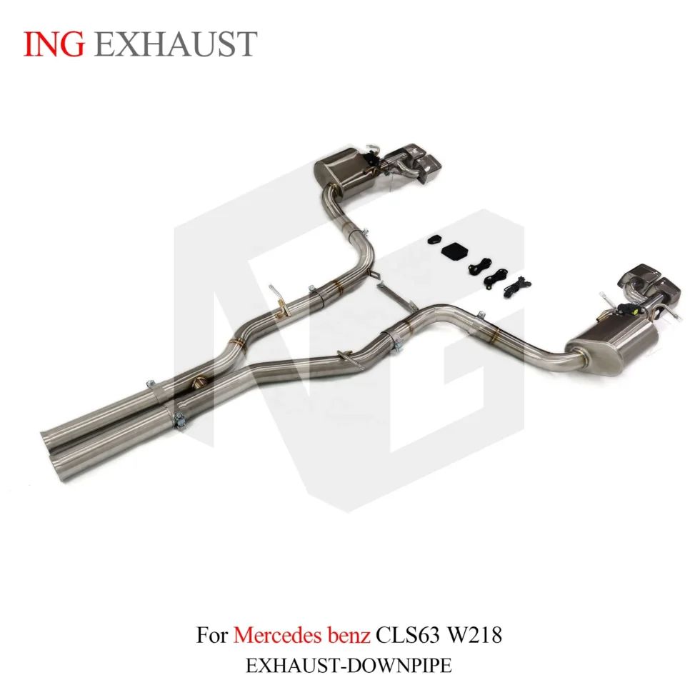 BNB Titaniumz Catback Exhaust for Mercedes CLS63 W218 120x50x40 Silvery