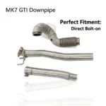 BNB Titaniumz High Flow Stainless Steel Exhaust Downpipe for VW Golf R MK7