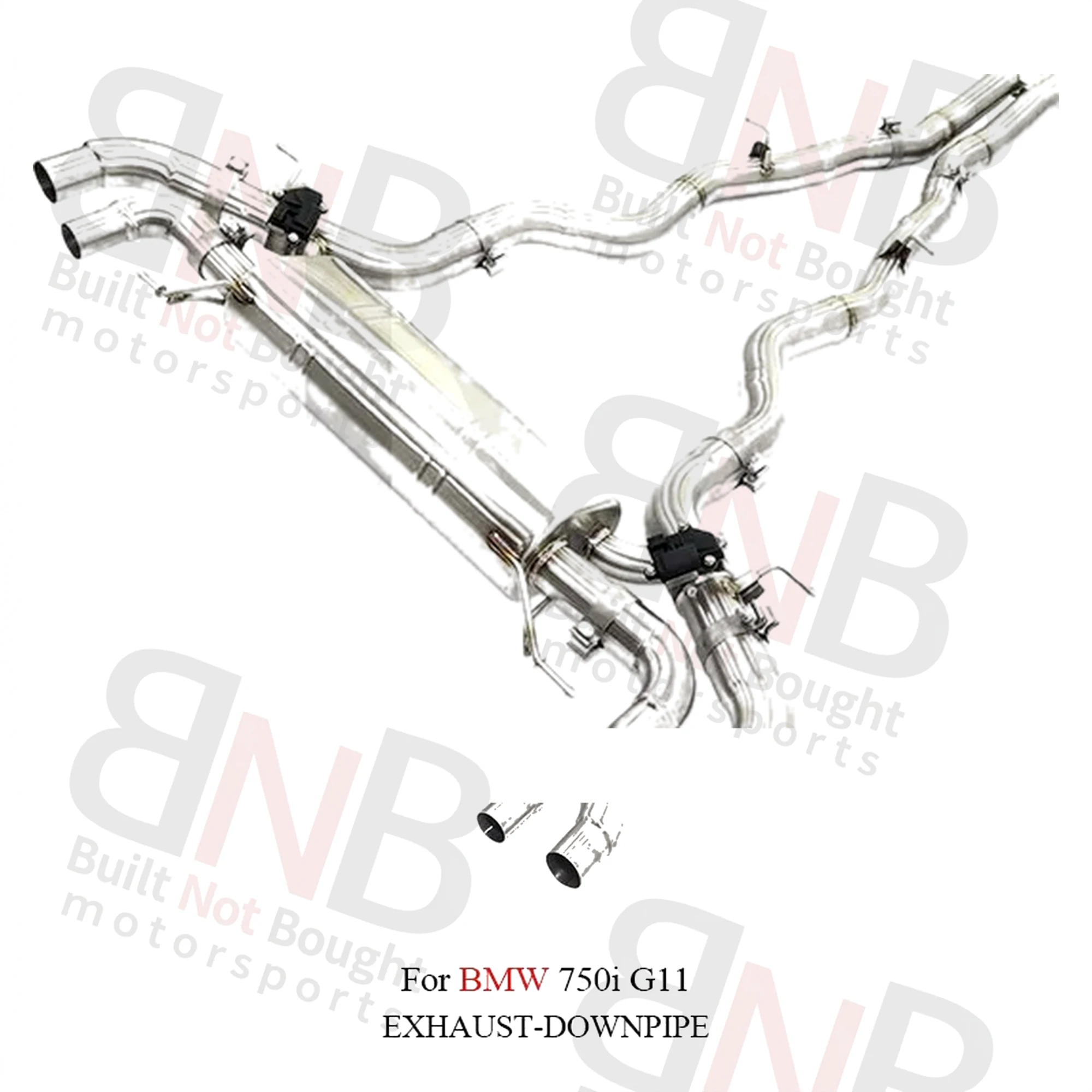 BNB Titaniumz Stainless Steel Catback Exhaust for BMW 750i G11 High Flow