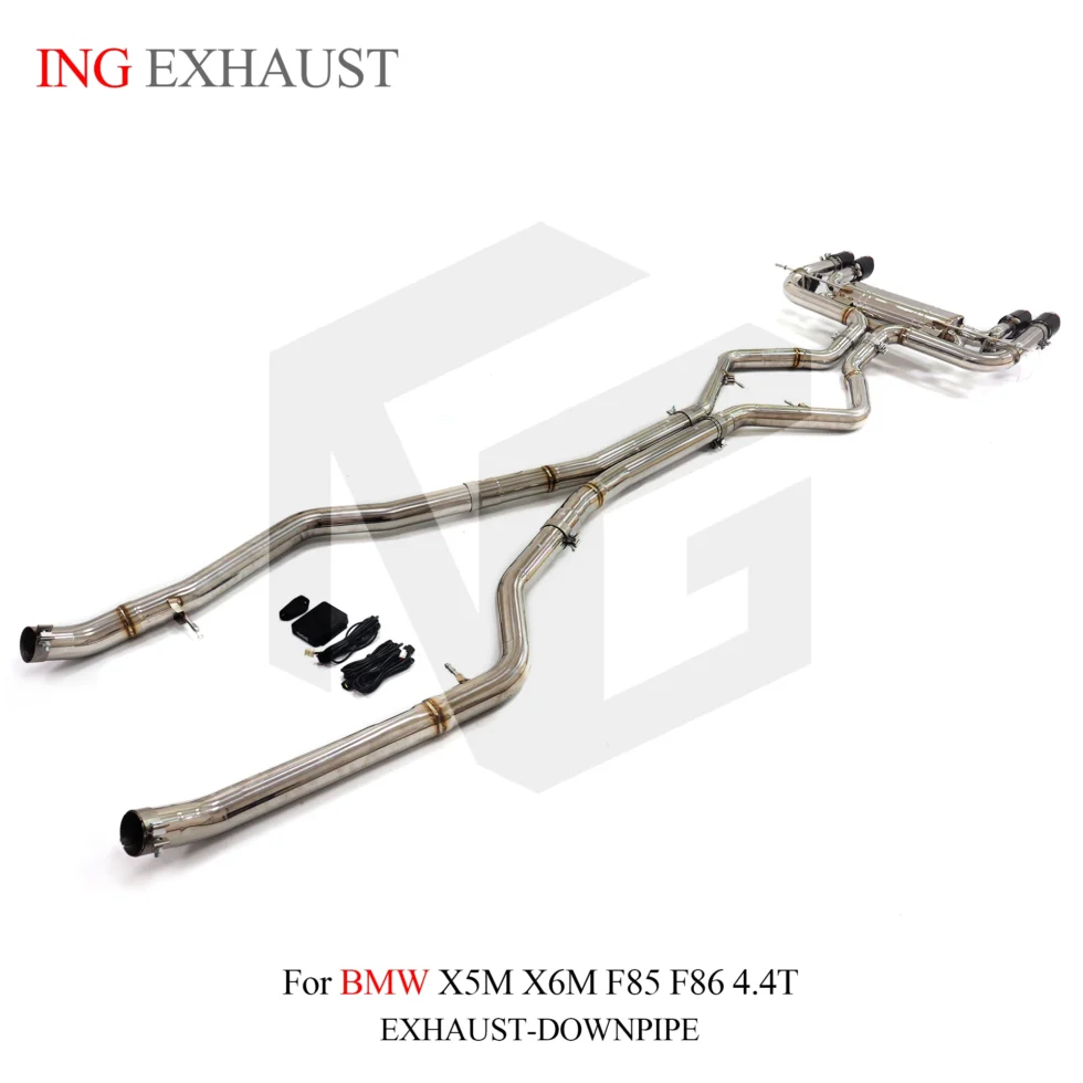 BNB Titaniumz Stainless Steel Exhaust Muffler Valve Catback for BMW X5M X6M 4.4T