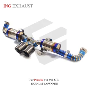 BNB Titanium Catback Exhaust Porsche 911 991 GT3 RS 2017+ Golden