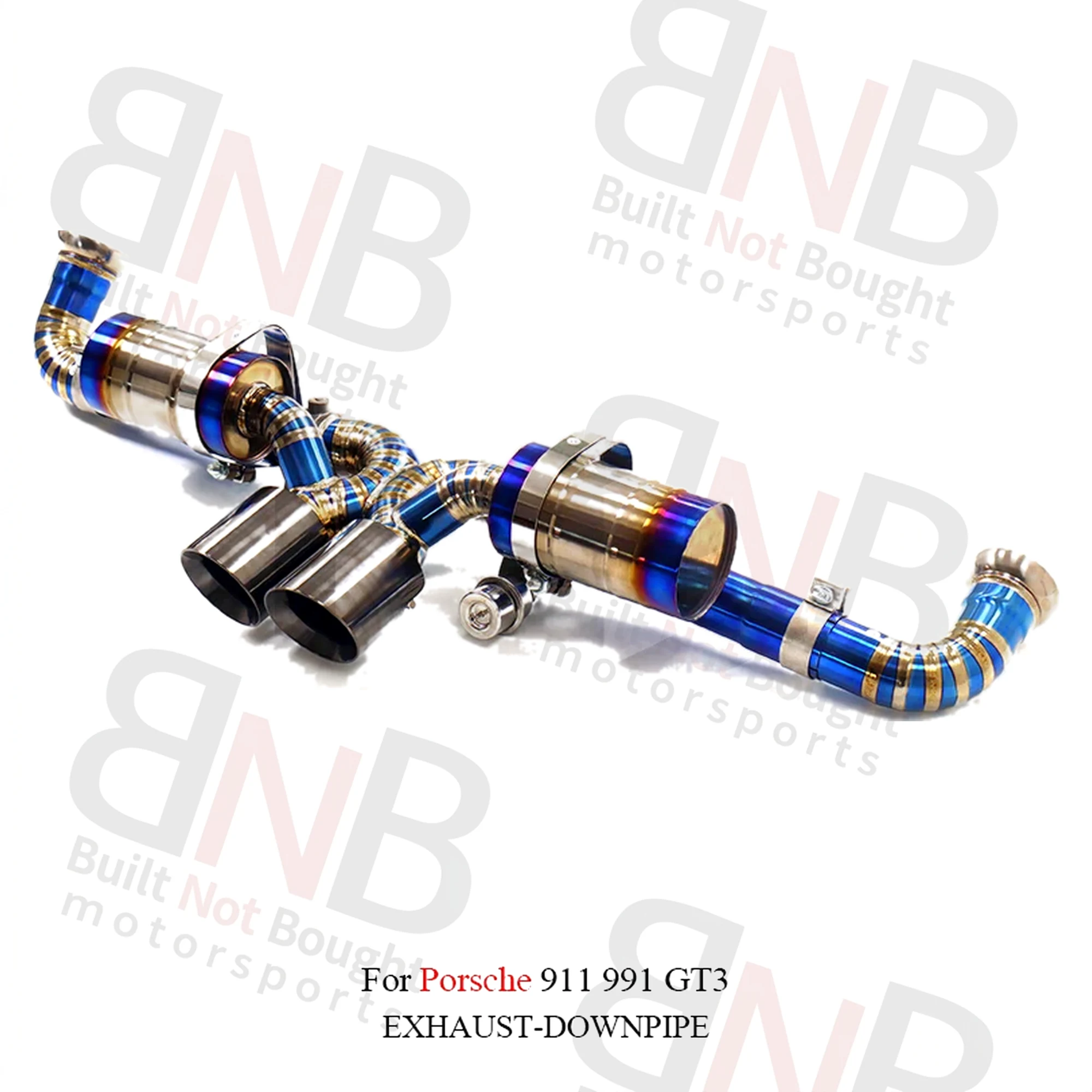BNB Titanium Catback Exhaust Porsche 911 991 GT3 RS 2017+ Golden