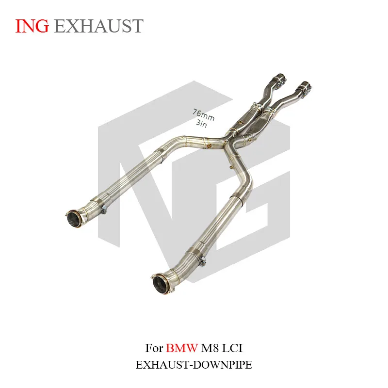 BNB Titaniumz Exhaust Midpipe for BMW M8 LCI Stainless Steel