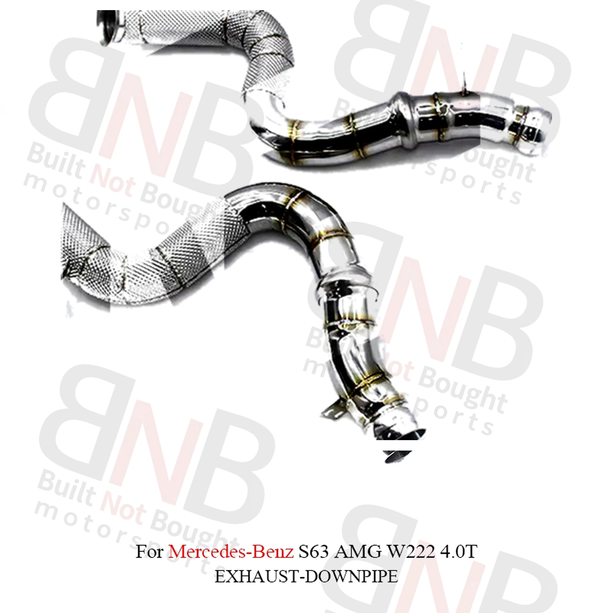 BNB High Flow Performance Downpipe for Mercedes Benz AMG S63 S63L W222 4.0T