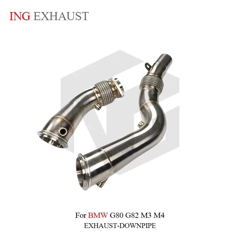 BNB Titaniumz Downpipe Exhaust Pipe for BMW M3 M4 G8X 80x40x30 Silvery