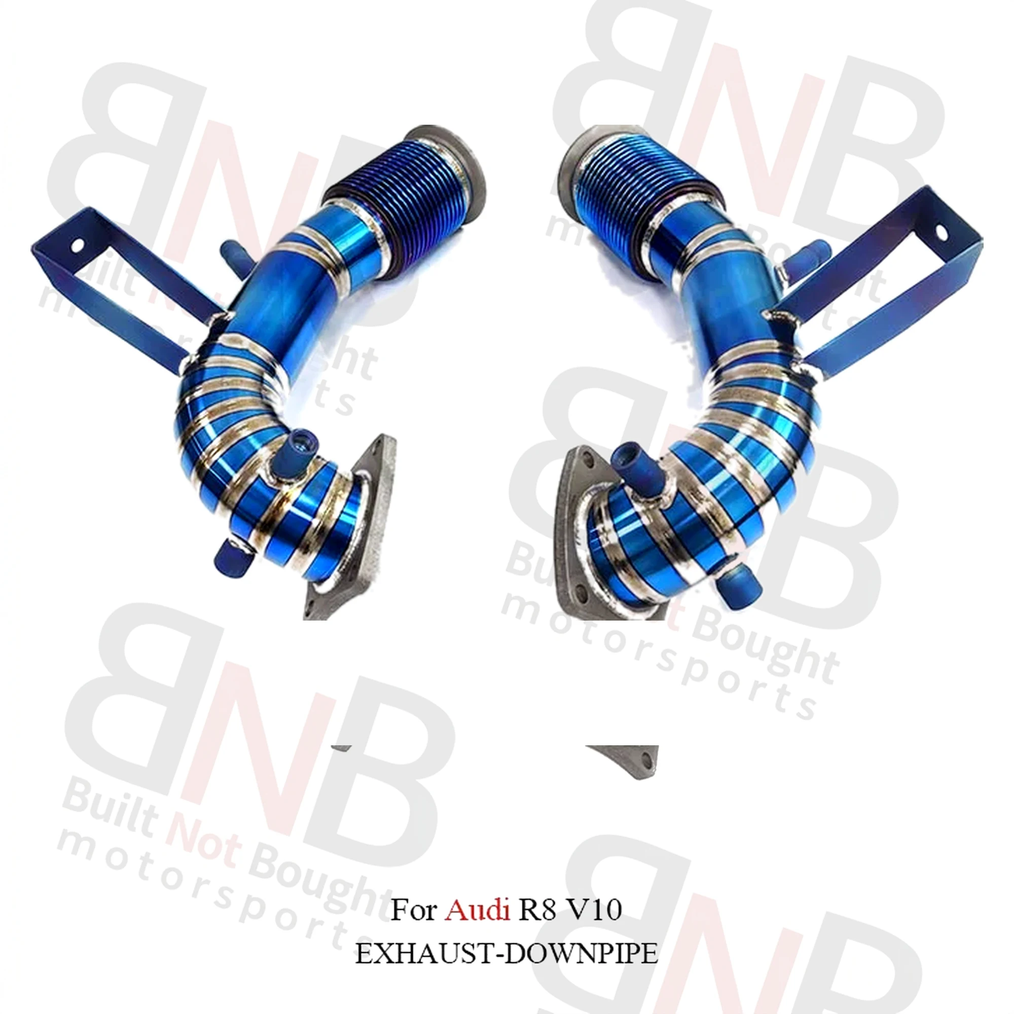 BNB Titaniumz Exhaust Pipe for Audi R8 V10 Blue 120x60x30cm