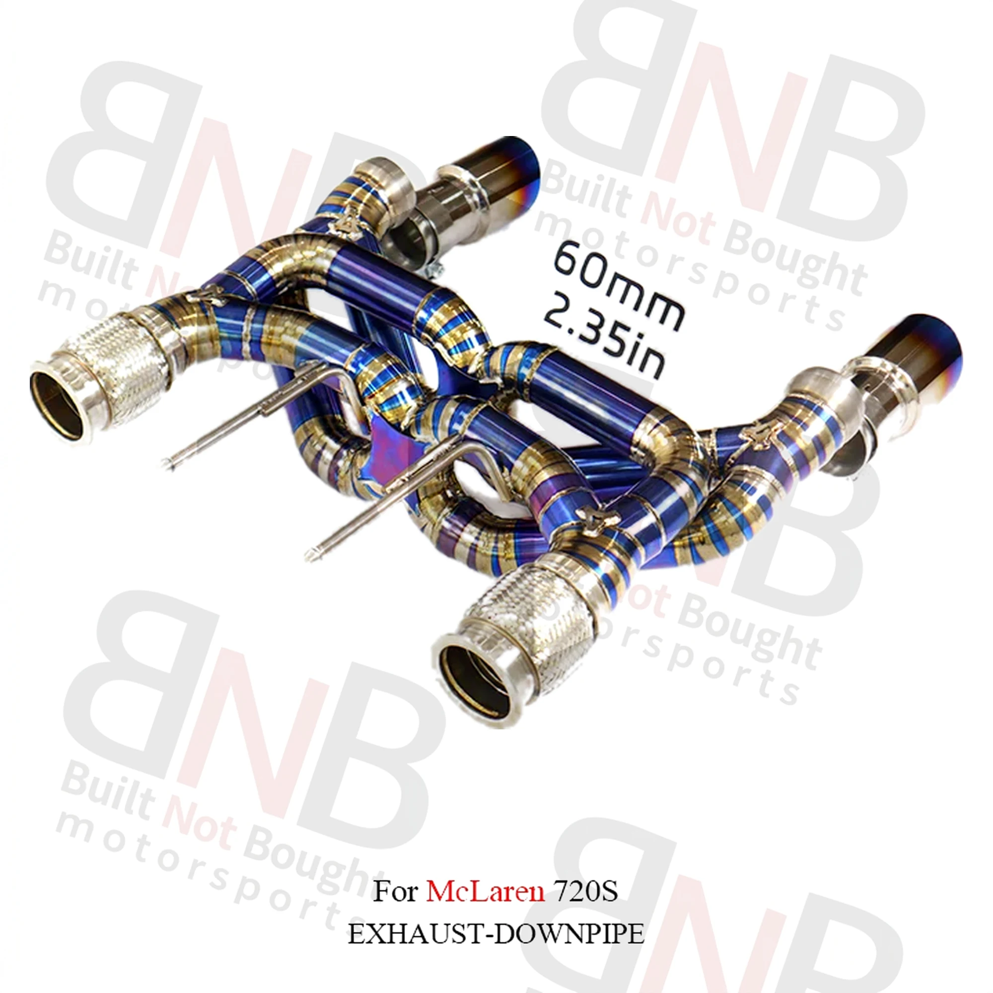 BNB Titaniumz Double X Tube Titanium Catback Exhaust for McLaren 720S