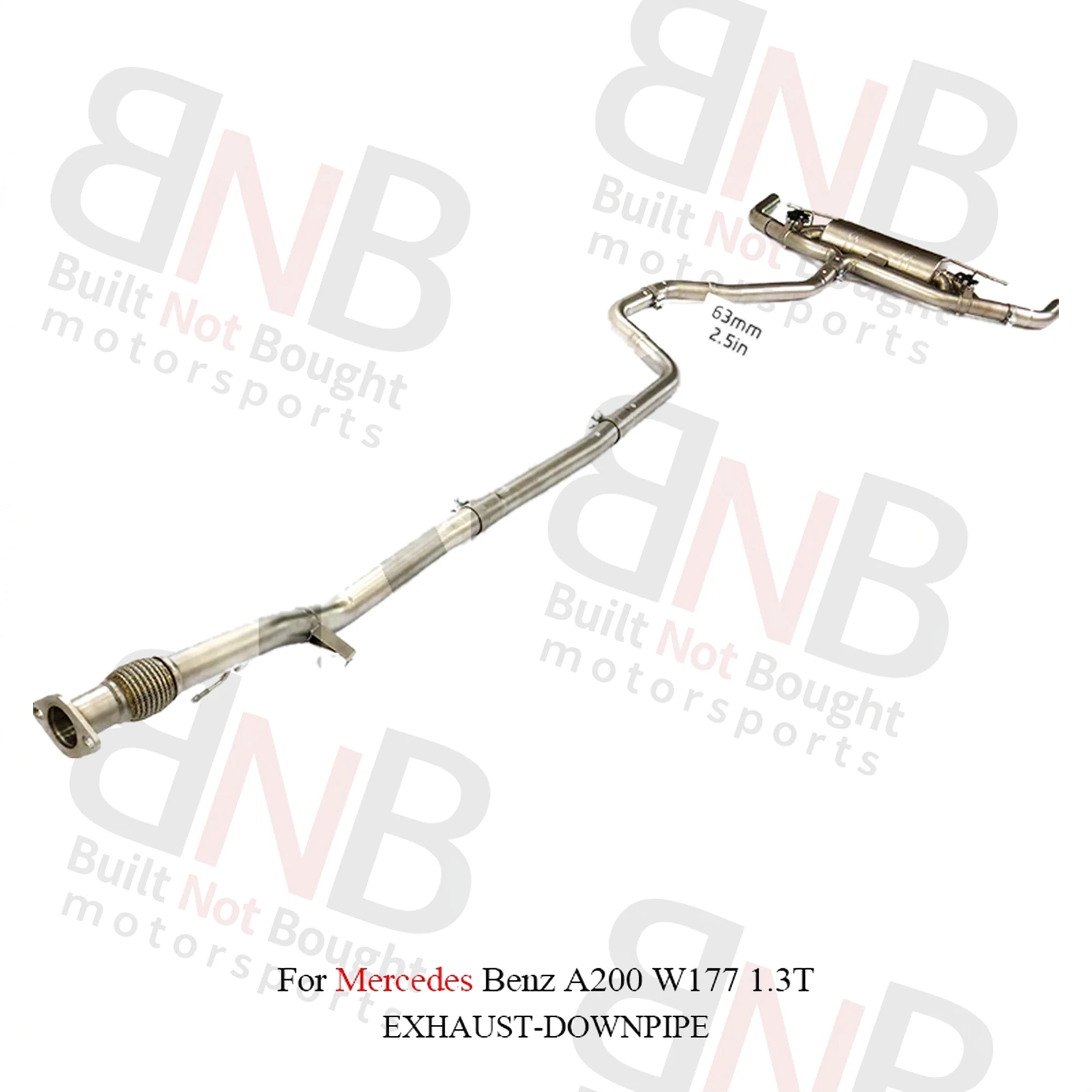 BNB BNB Titaniumz Valvetronic Exhaust Catback for Mercedes A200 W177 1.3T