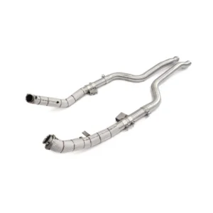 BNB Mercedes W212 E550 Downpipes Stainless Steel Exhaust Head Shield