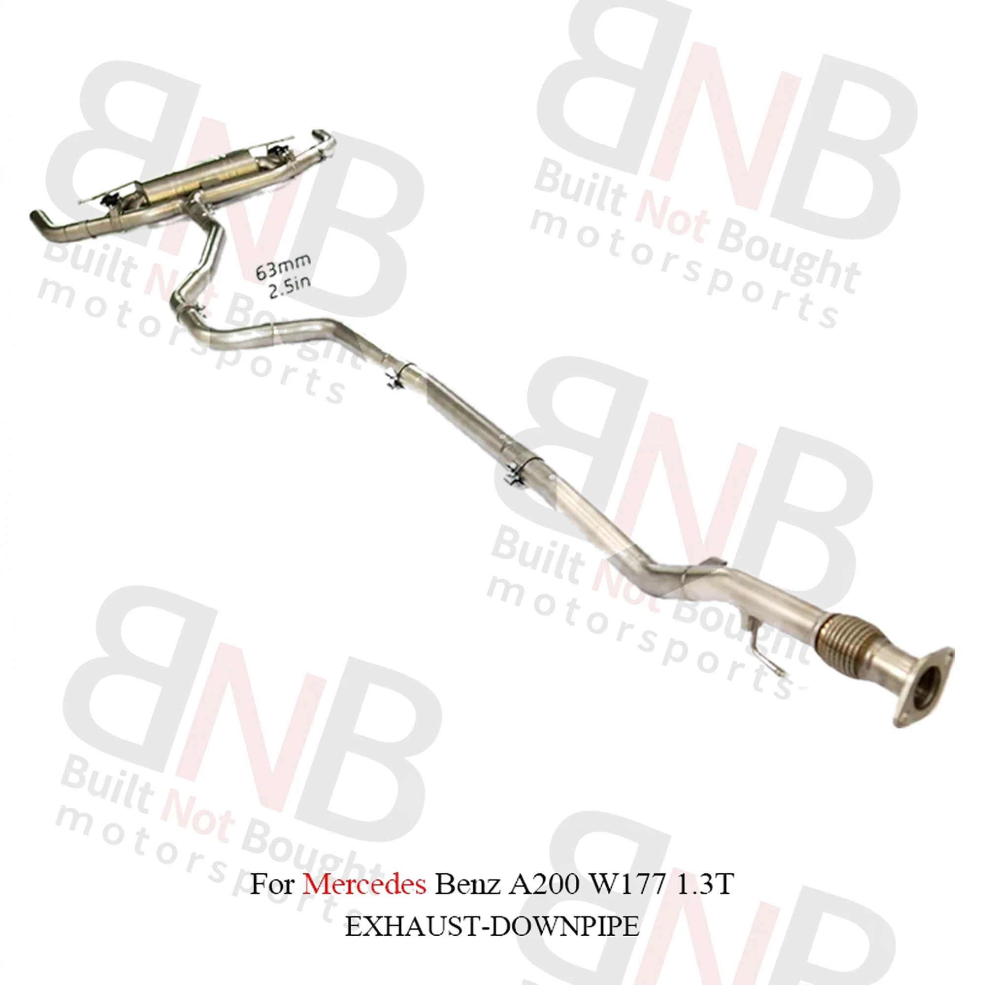 BNB BNB Titaniumz Valvetronic Exhaust Catback for Mercedes A200 W177 1.3T