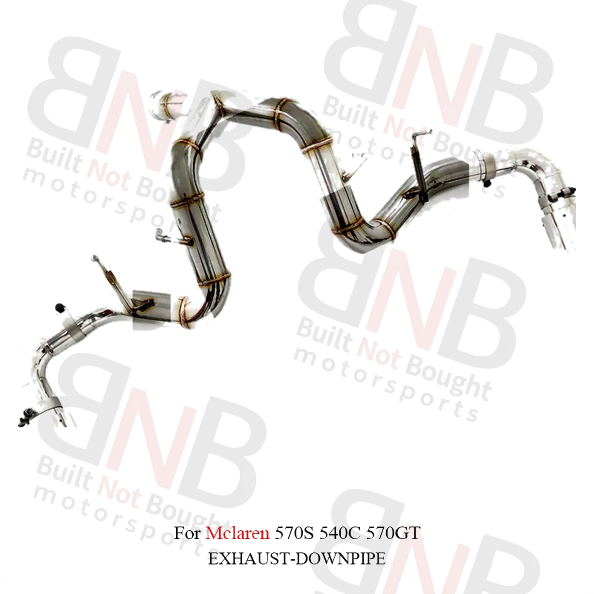 BNB Titaniumz SS Catback Exhaust McLaren 540C 570S 570GT 3" X Pipe