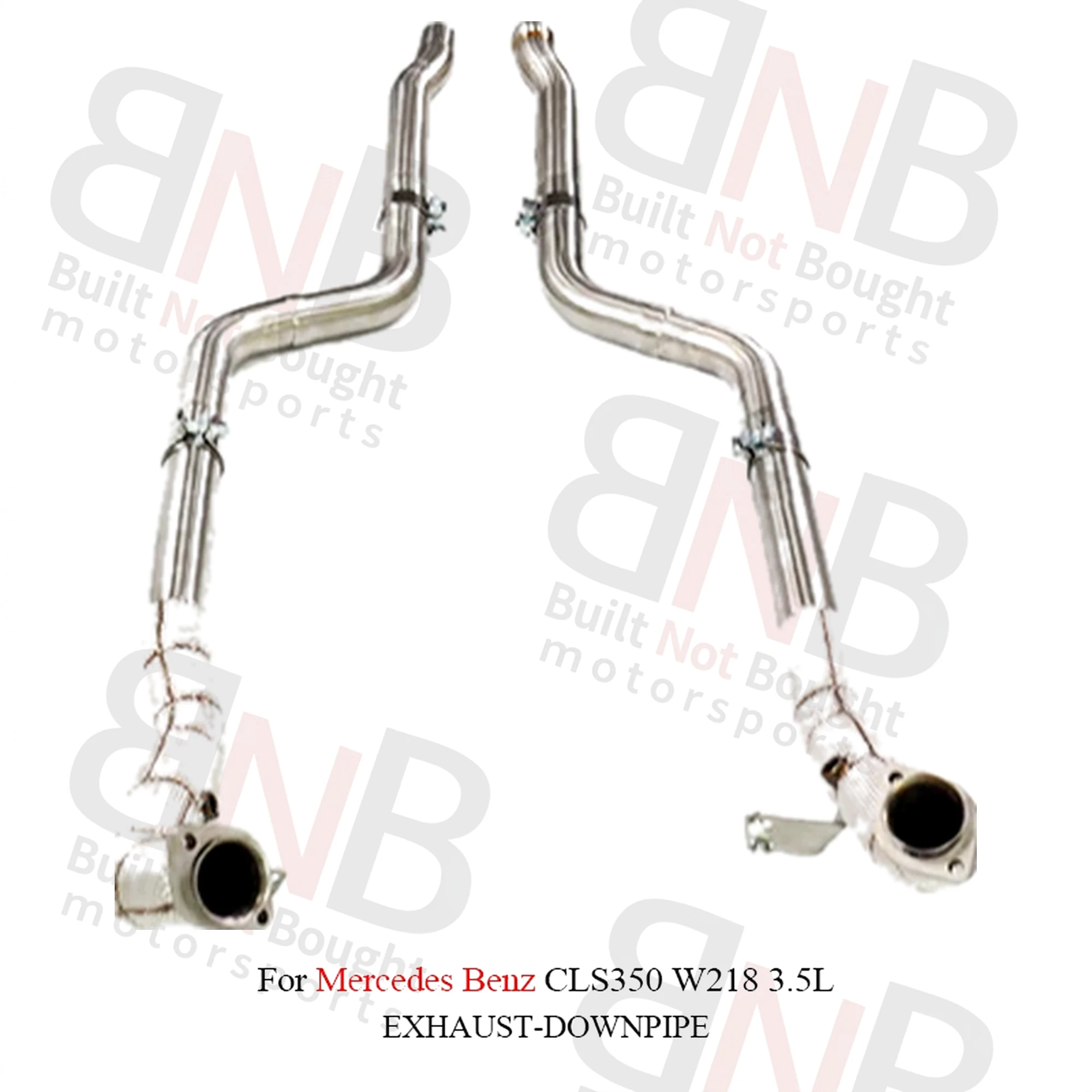 BNB Titaniumz Stainless Steel Downpipe Exhaust for Mercedes CLS350 W218 3.5L