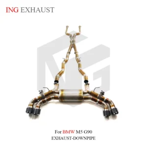 BNB Titaniumz BMW M5 G90 Catback Exhaust Titanium Pipes Valvetronic Muffler