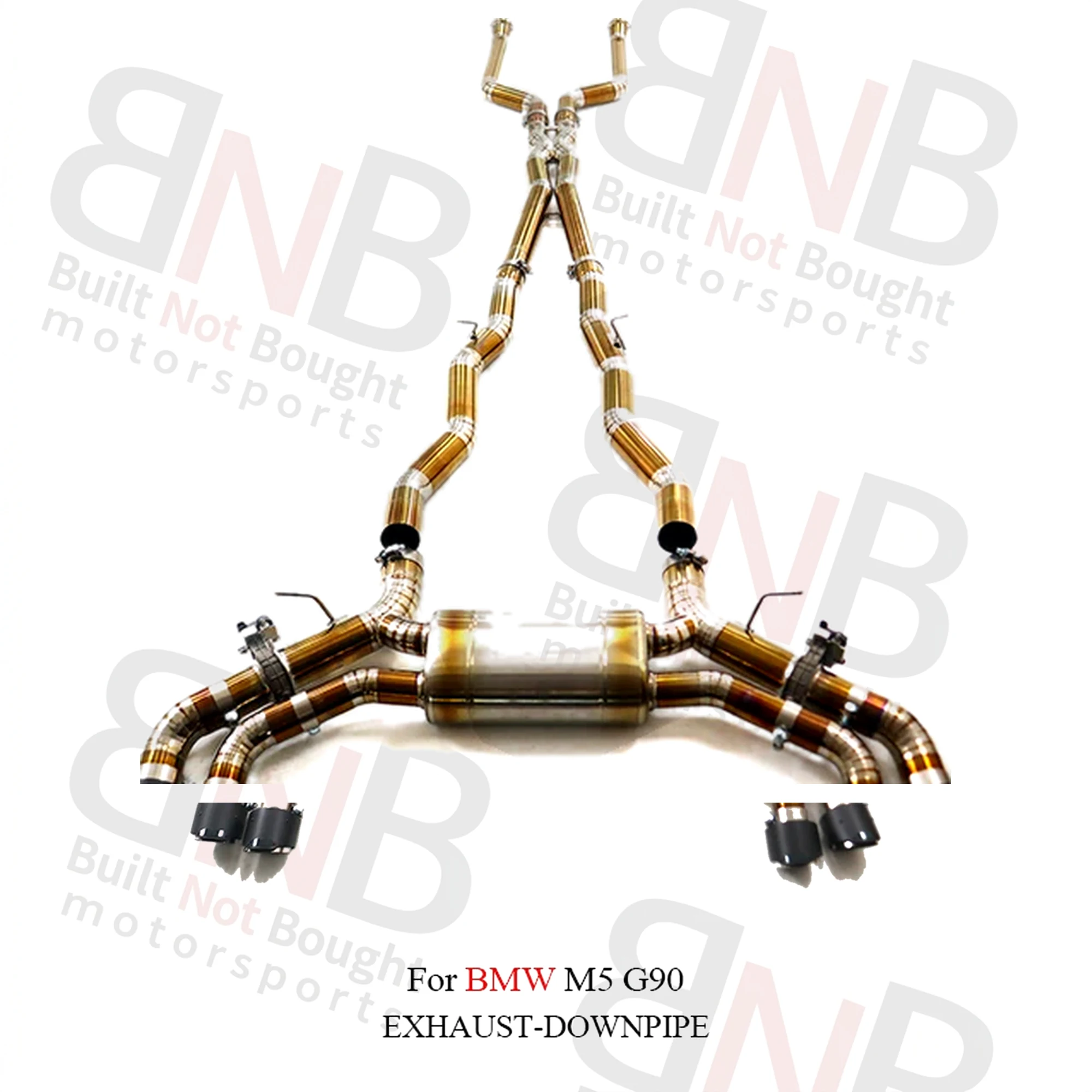 BNB Titaniumz BMW M5 G90 Catback Exhaust Titanium Pipes Valvetronic Muffler