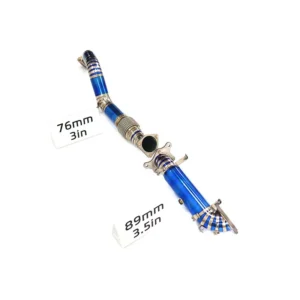 BNB Titaniumz Honda Civic Type-R FL5 Downpipe Exhaust Titanium Blue