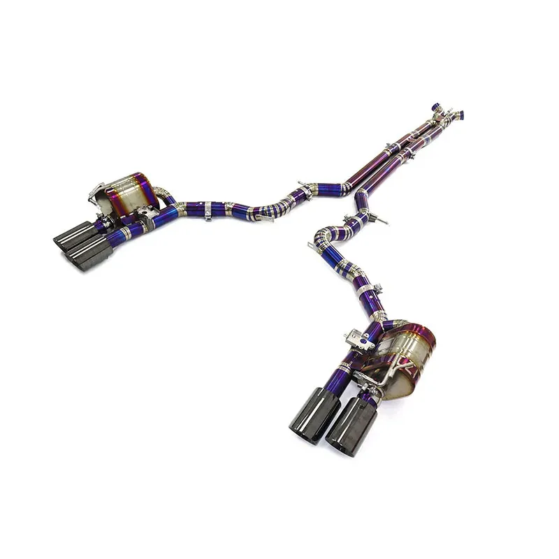 BNB Titaniumz Catback Exhaust System for Porsche Panamera Turbo 971 4.0T Purple