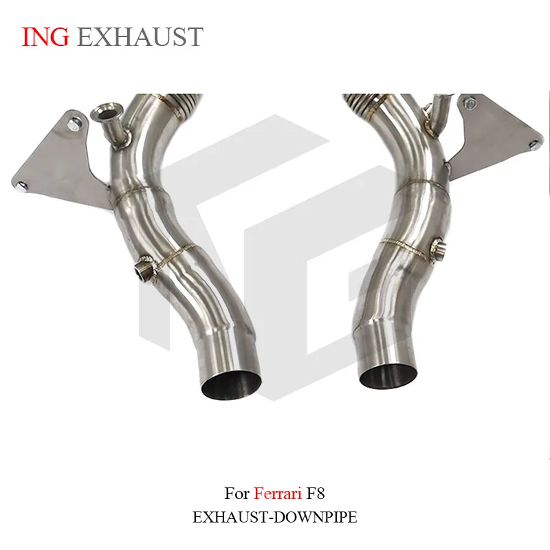 BNB Titaniumz Stainless Steel Exhaust Downpipe Ferrari F8 Silvery 120x60x50mm