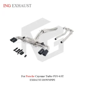 BNB Titaniumz Porsche Cayenne Turbo 9Y0 4.0T Catback Exhaust Stainless Steel Silvery