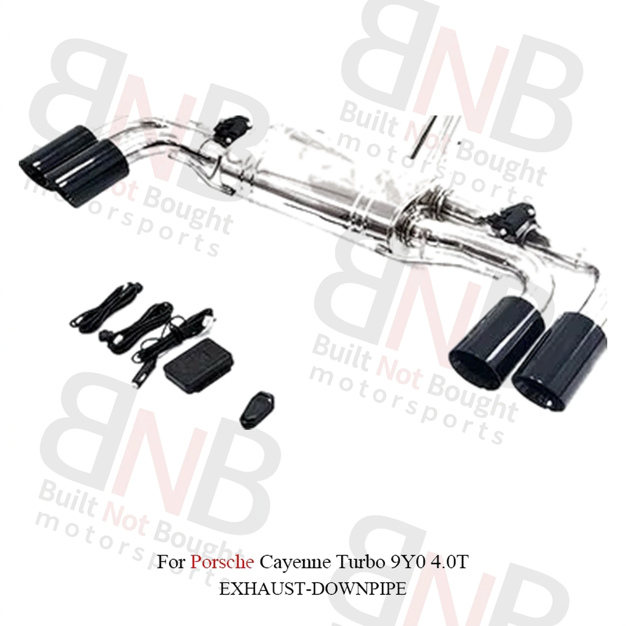 BNB Titaniumz Porsche Cayenne Turbo 9Y0 4.0T Catback Exhaust Stainless Steel Silvery