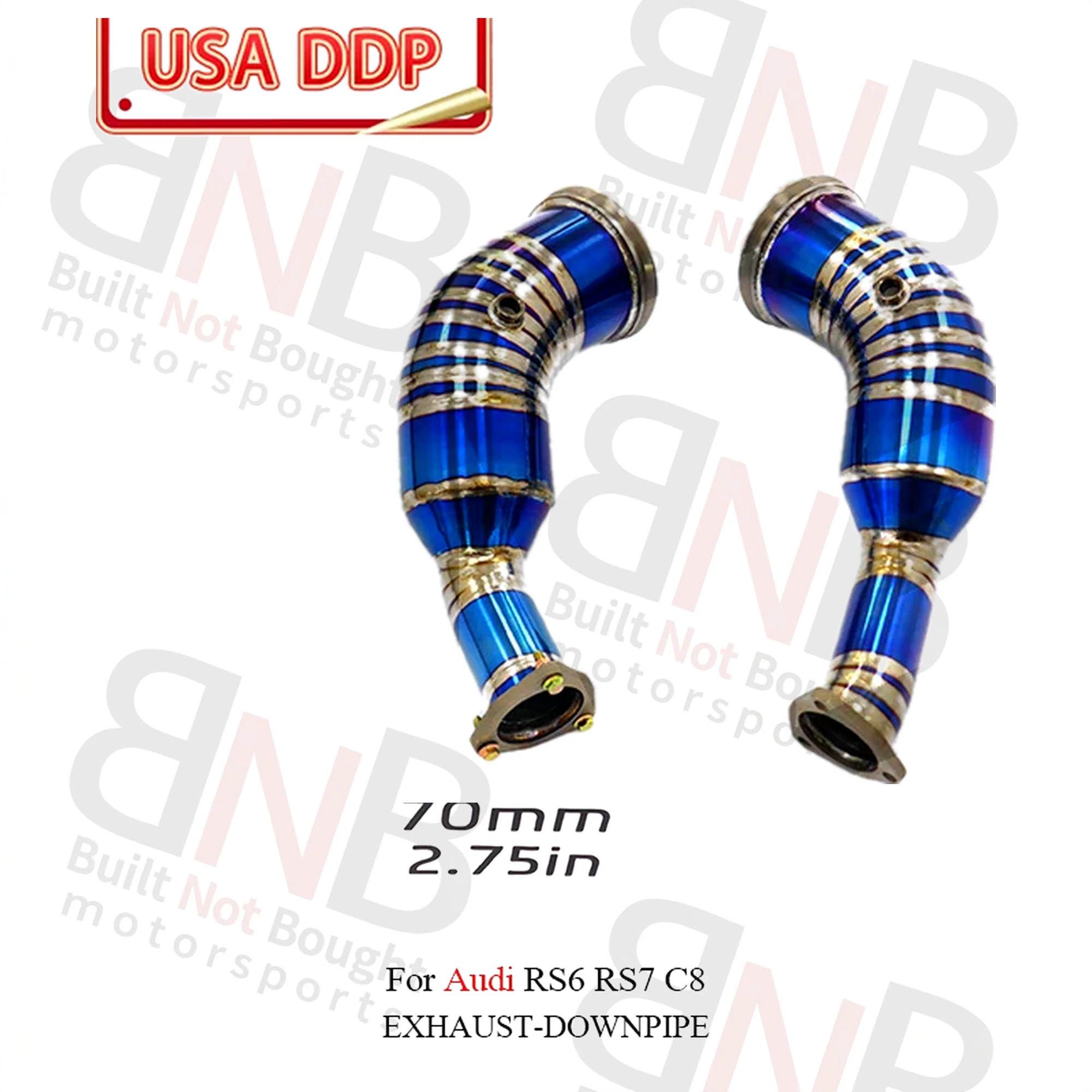 BNB Titaniumz Audi RS6 RS7 C8 4.0T Downpipe Exhaust System
