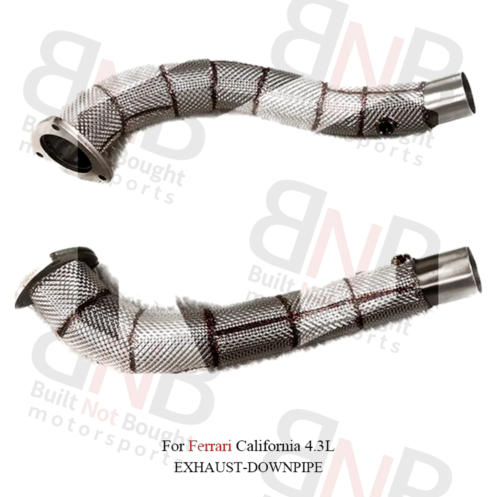 BNB Stainless Steel Exhaust Downpipe Ferrari California 4.3L Silver