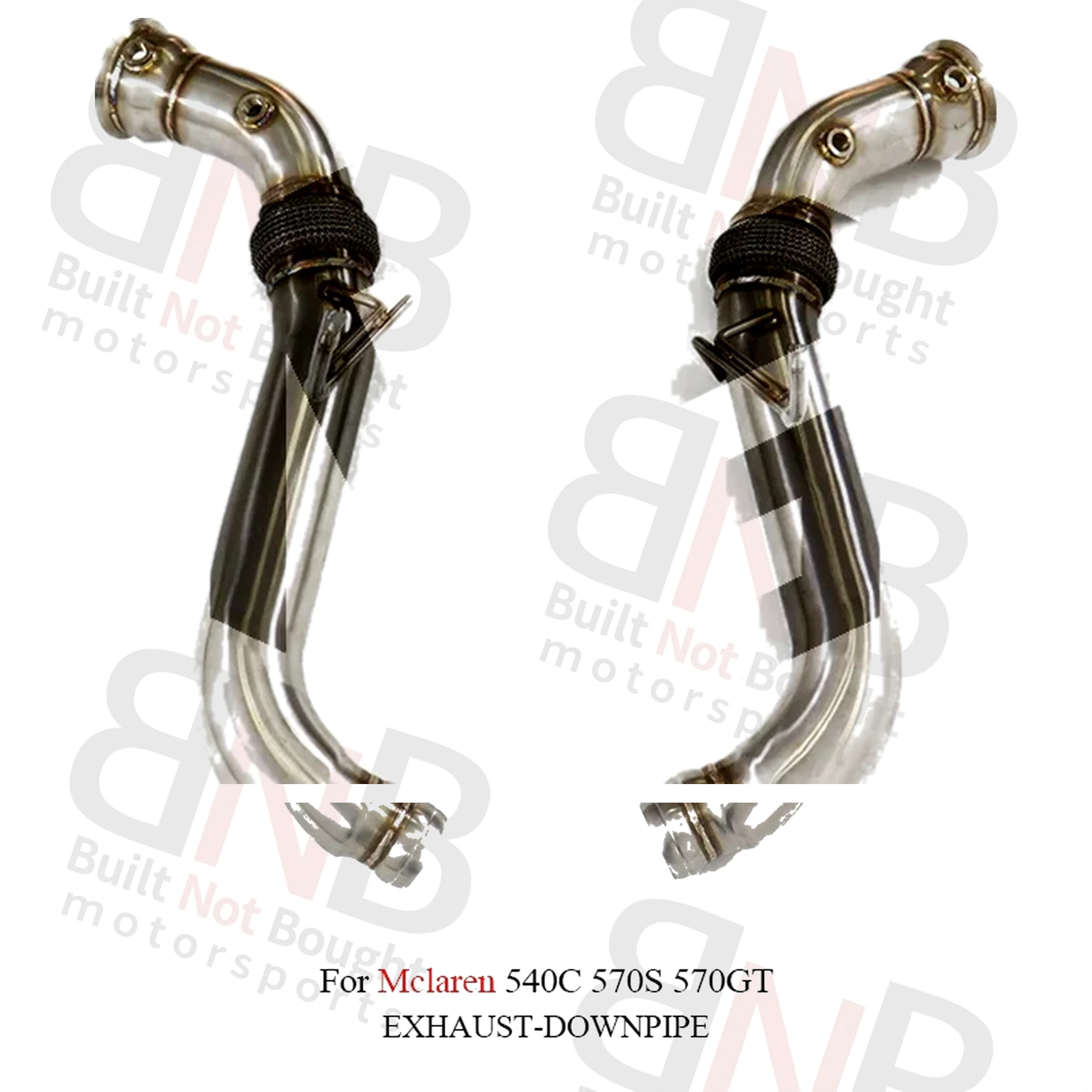 BNB Titaniumz Stainless Steel Downpipe for McLaren 540C 570S 570GT