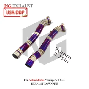 BNB Vantage Resonant Tube for Aston Martin Vantage V8 4.0T Titanium Exhaust Front Pipe