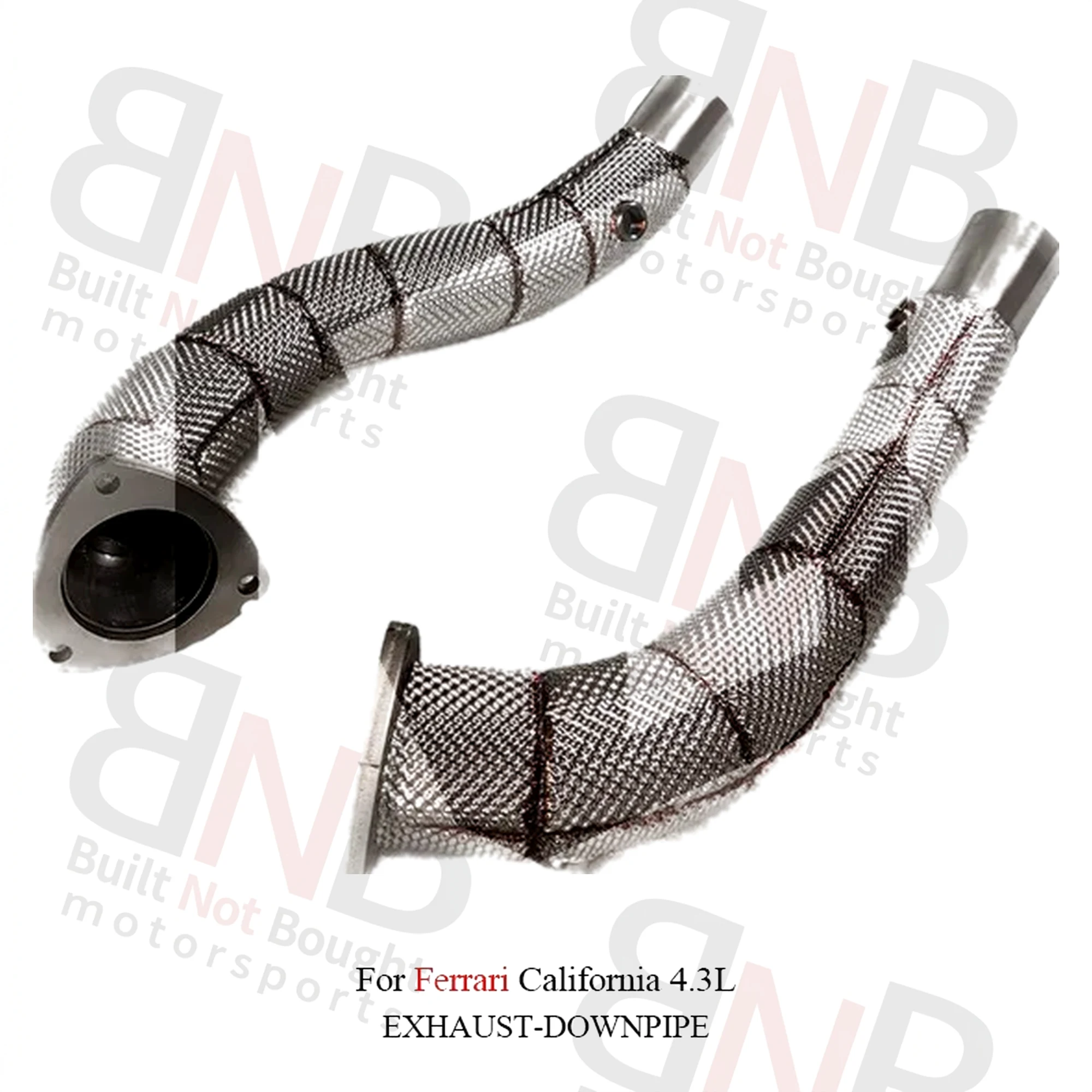 BNB Stainless Steel Exhaust Downpipe Ferrari California 4.3L Silver