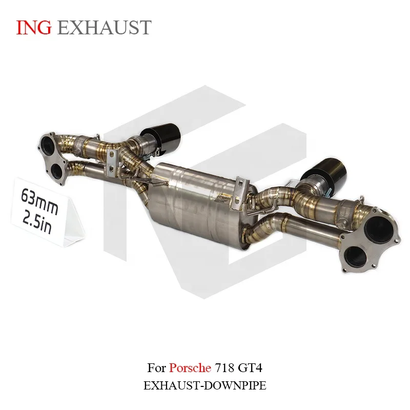 BNB Valvetronic Exhaust Titanium Catback for Porsche 718 GT4 4.0T