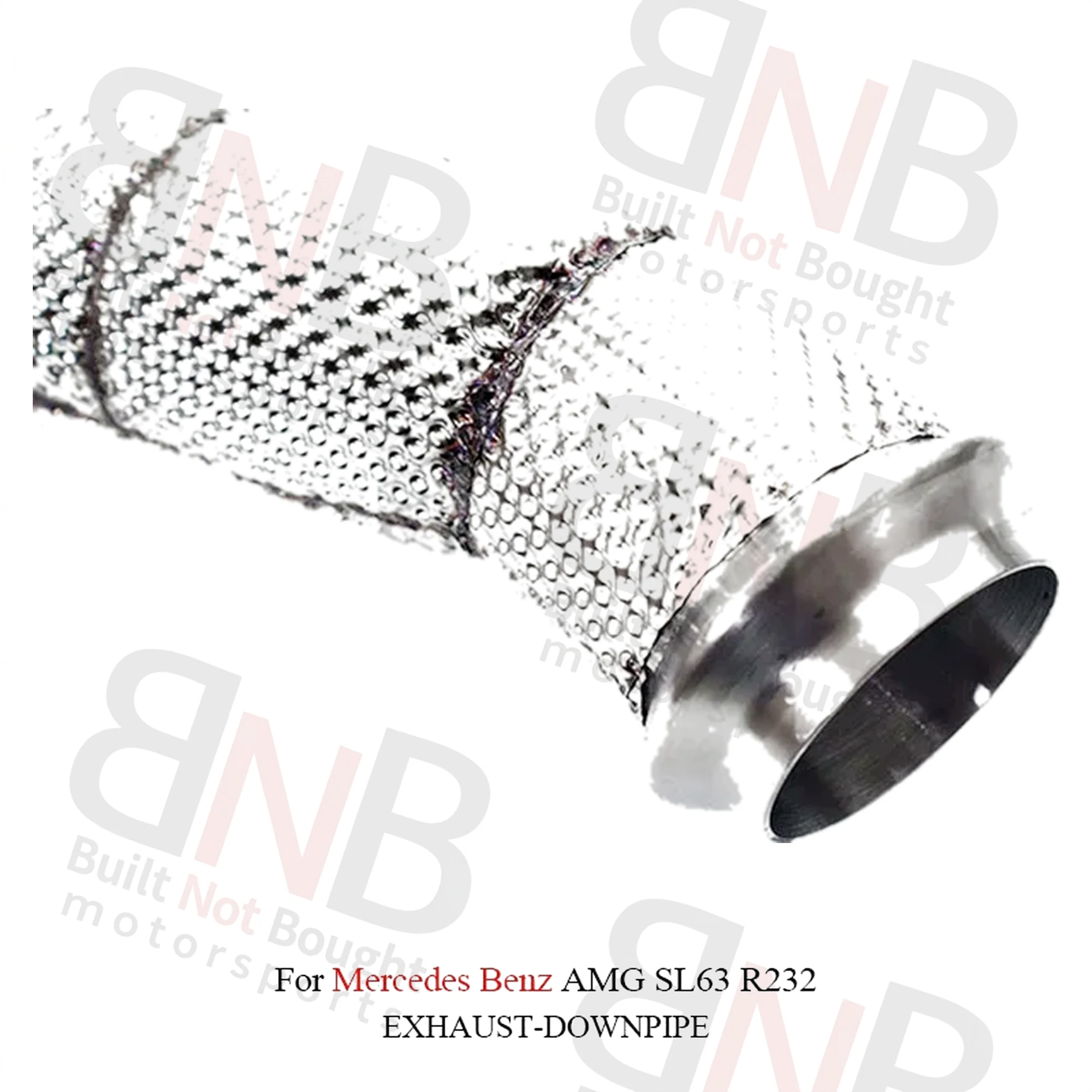 BNB Stainless Steel High-Flow Downpipe for Mercedes Benz AMG SL63 R232