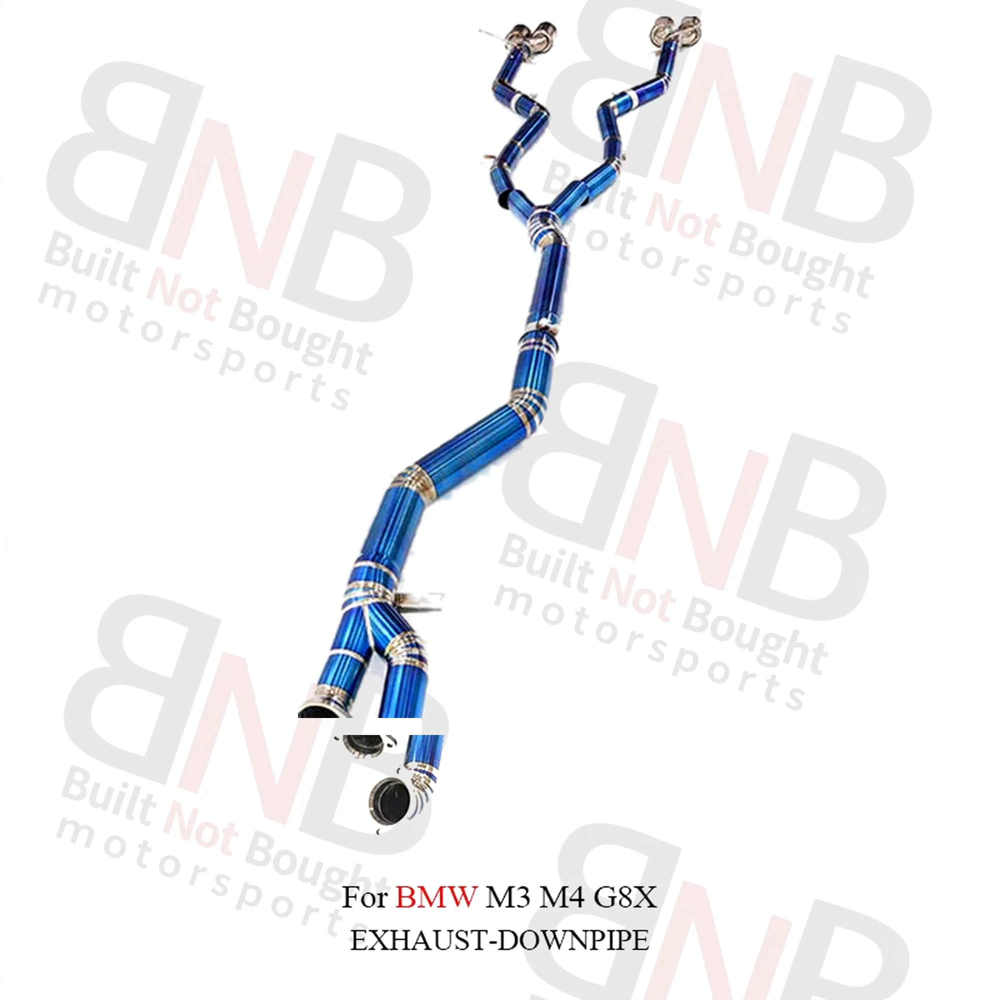 BNB Titaniumz Catback Exhaust with Valve Golden BMW M3 M4 G8X