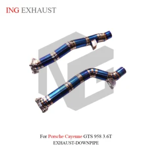 BNB Titaniumz Front Pipe Exhaust for Porsche Cayenne GTS 958 3.6T 120x60x30