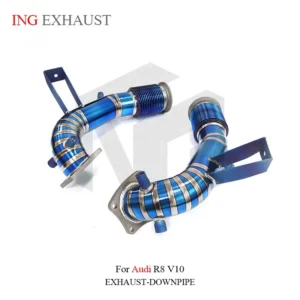BNB Titaniumz Exhaust Pipe for Audi R8 V10 Blue 120x60x30cm