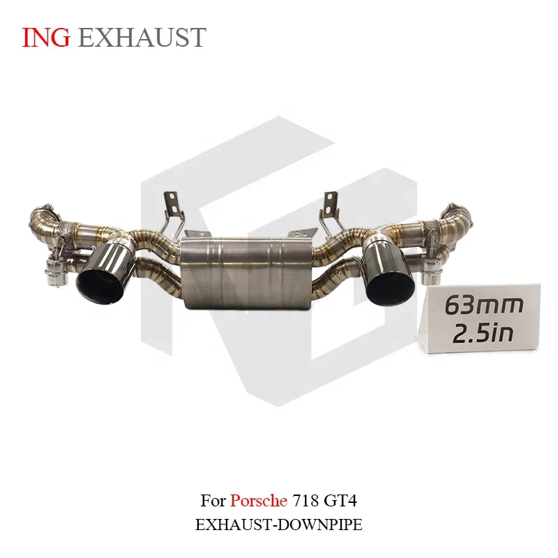 BNB Valvetronic Exhaust Titanium Catback for Porsche 718 GT4 4.0T