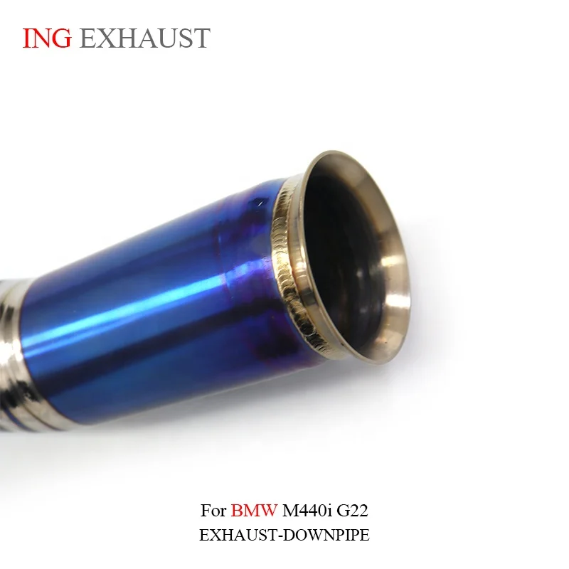 BNB Titaniumz Valvetronic Cat-Back Exhaust System BMW 440i G22 Blue