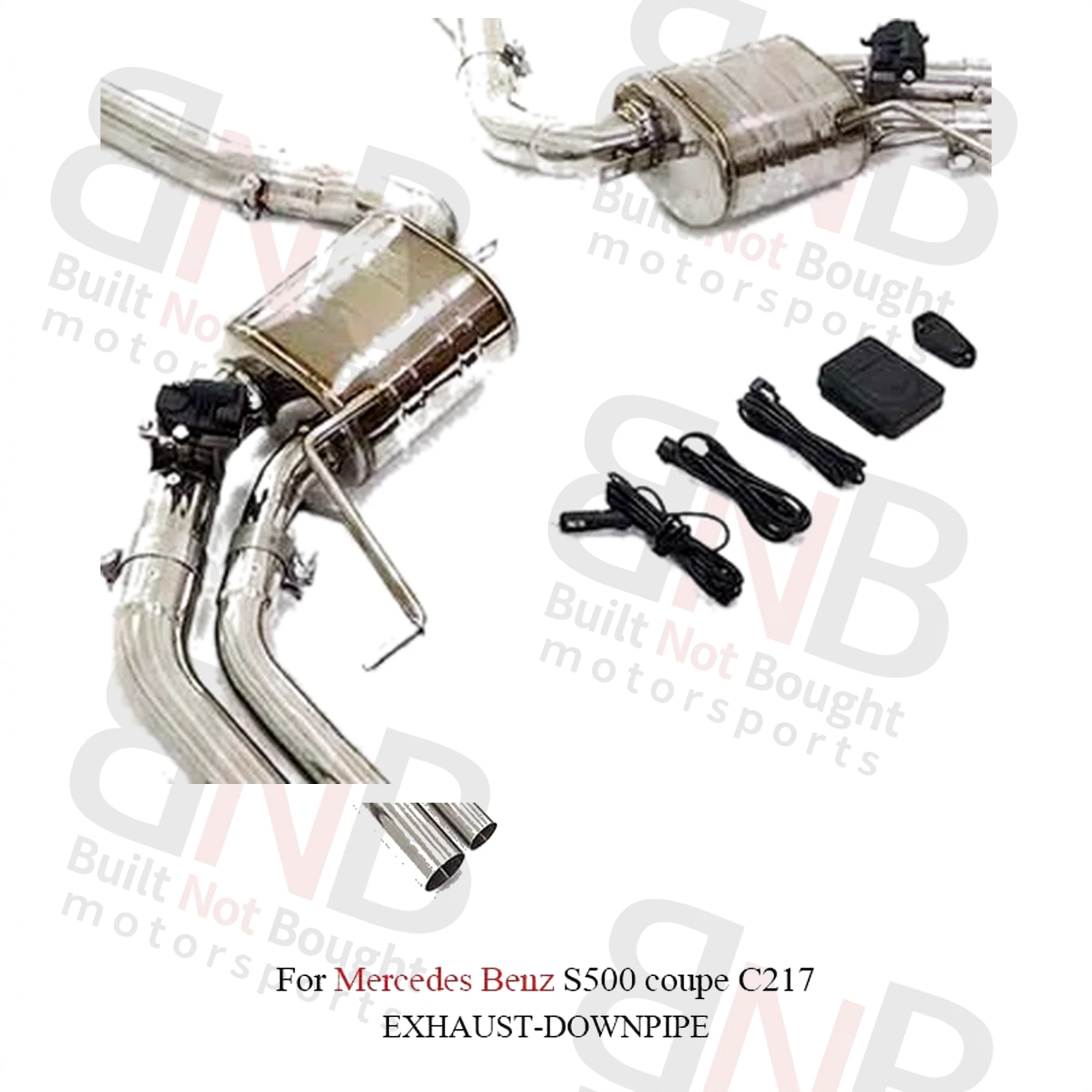 BNB Titaniumz Stainless Steel Exhaust Catback 1.5mm for Mercedes S500 C217