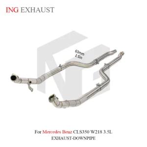 BNB Titaniumz Stainless Steel Downpipe Exhaust for Mercedes CLS350 W218 3.5L