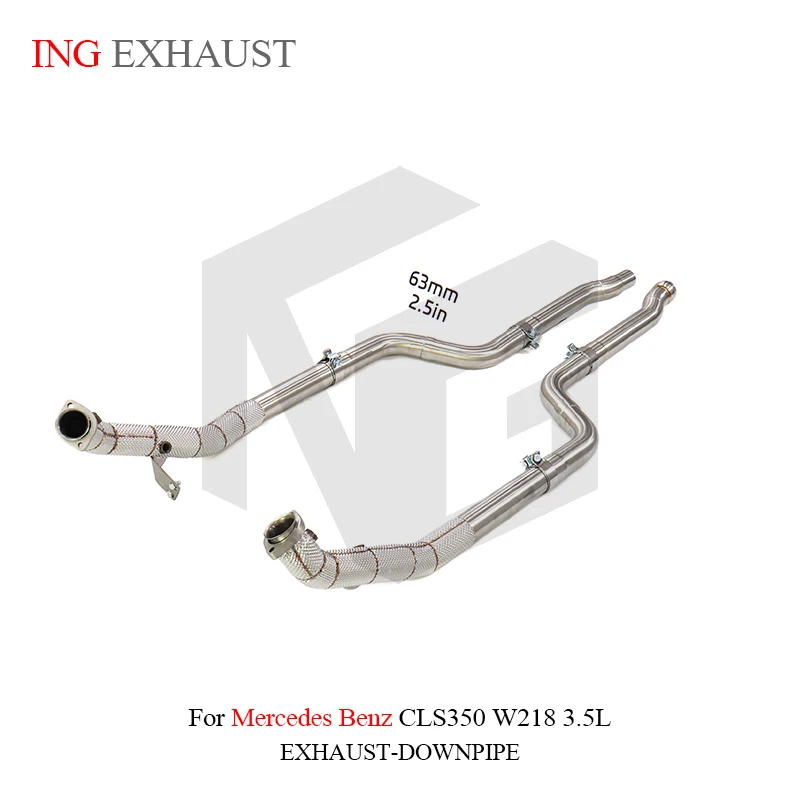 BNB Titaniumz Stainless Steel Downpipe Exhaust for Mercedes CLS350 W218 3.5L