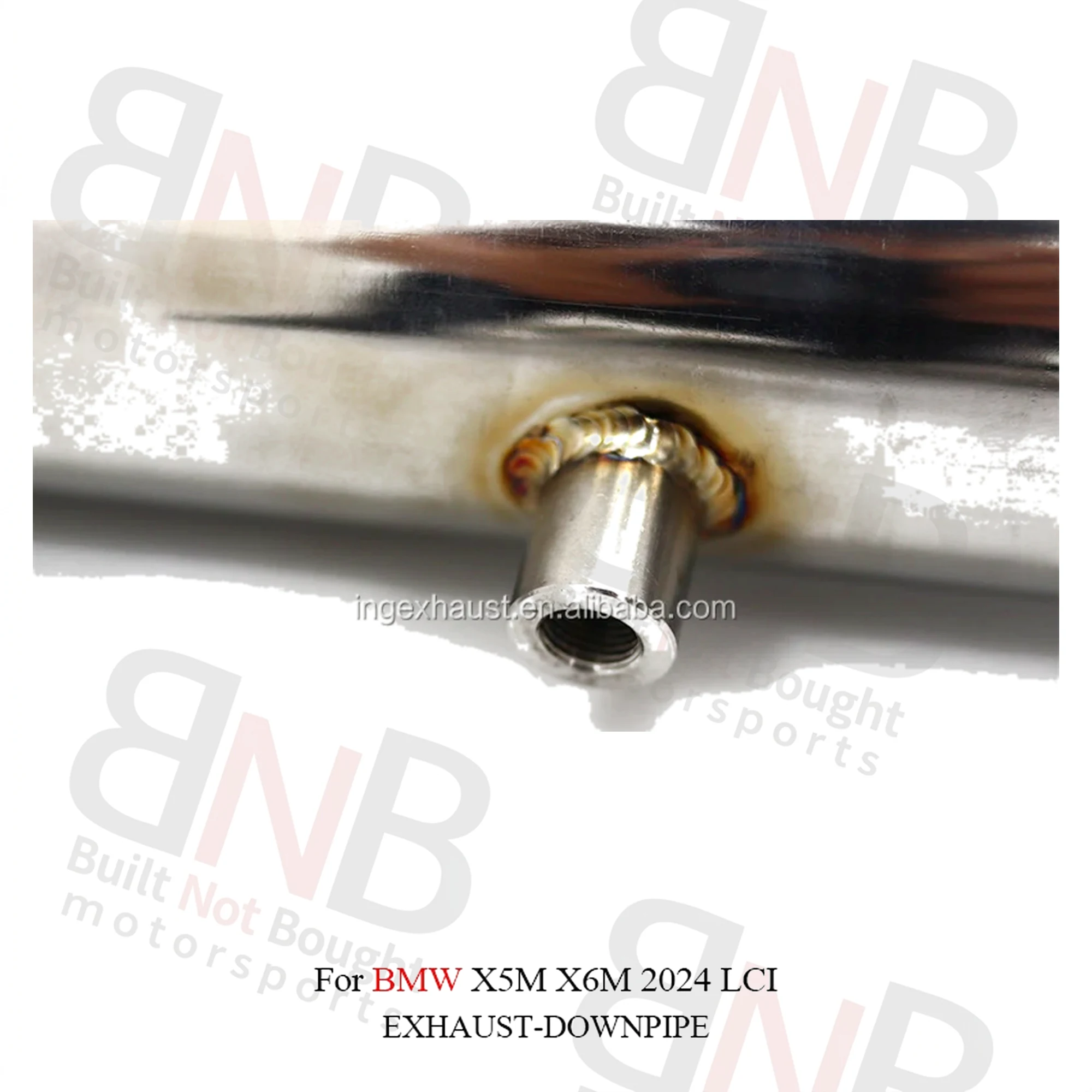 BNB Titaniumz High Performance Mid Pipe for BMW X5M/X6M 4.4T S63 V8 Stainless Steel
